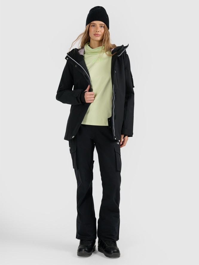 4F Kurtka snowboardowa membrana 15000 damska - czarna XS