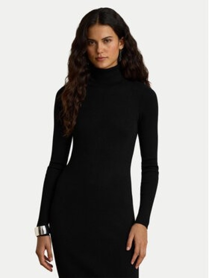 LAUREN RALPH LAUREN Sukienka dzianinowa 200P14784001 Czarny Slim Fit