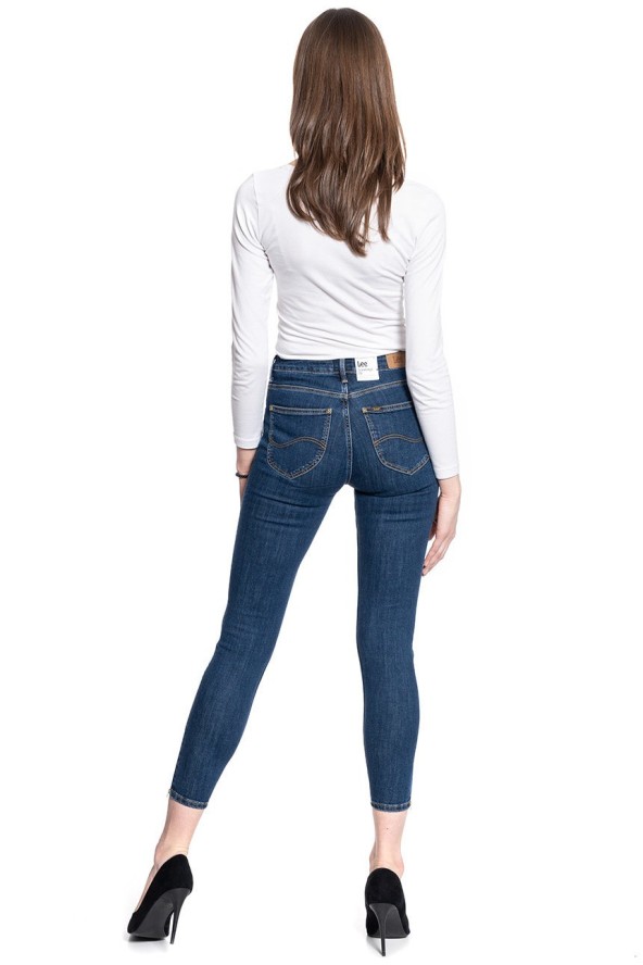DAMSKIE SPODNIE JEANSOWE LEE Scarlett High Zip STONE TRAVIS L31BMOBJ 112107036