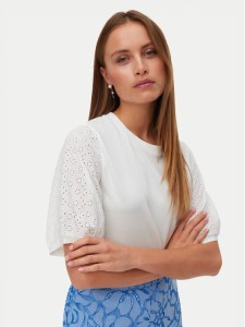 Vero Moda Bluzka Janni 10340706 Biały Regular Fit
