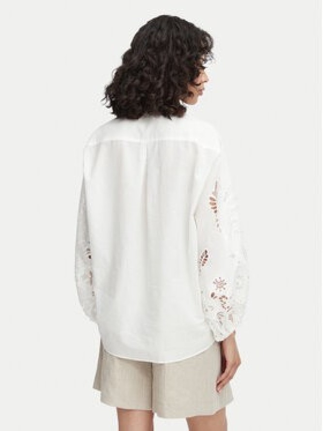 ACCESS FASHION Koszula 63-7039-678 Biały Relaxed Fit