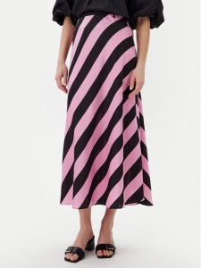 LOLA CASADEMUNT Spódnica midi LS2508003 Różowy Regular Fit