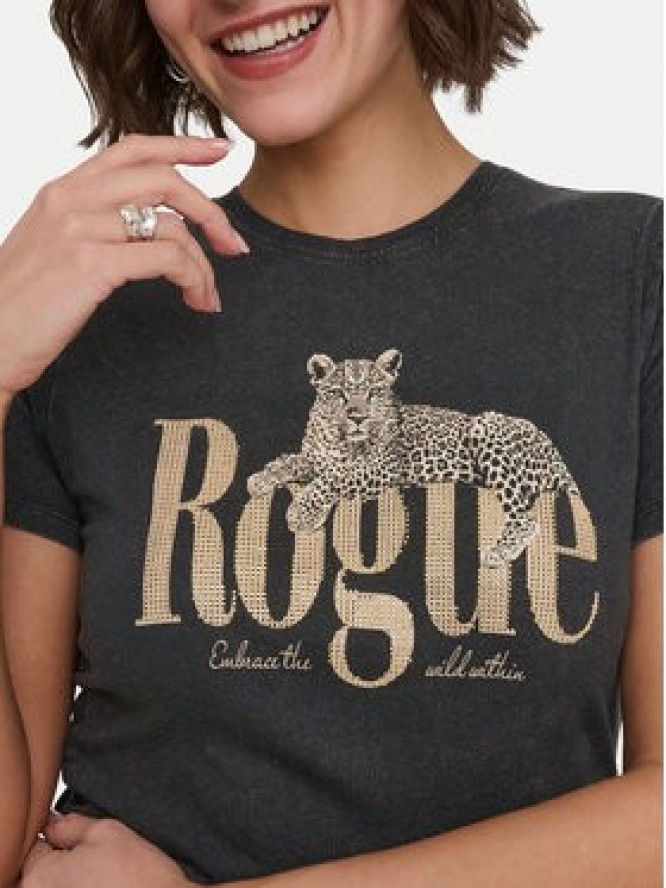 ONLY T-Shirt Lucy 15346760 Czarny Regular Fit