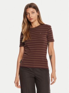 Tommy Hilfiger T-Shirt New Cody WW0WW40587 Brązowy Slim Fit