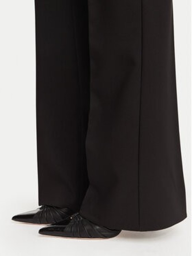 Rinascimento Spodnie materiałowe CFC0130140003 Czarny Flare Fit