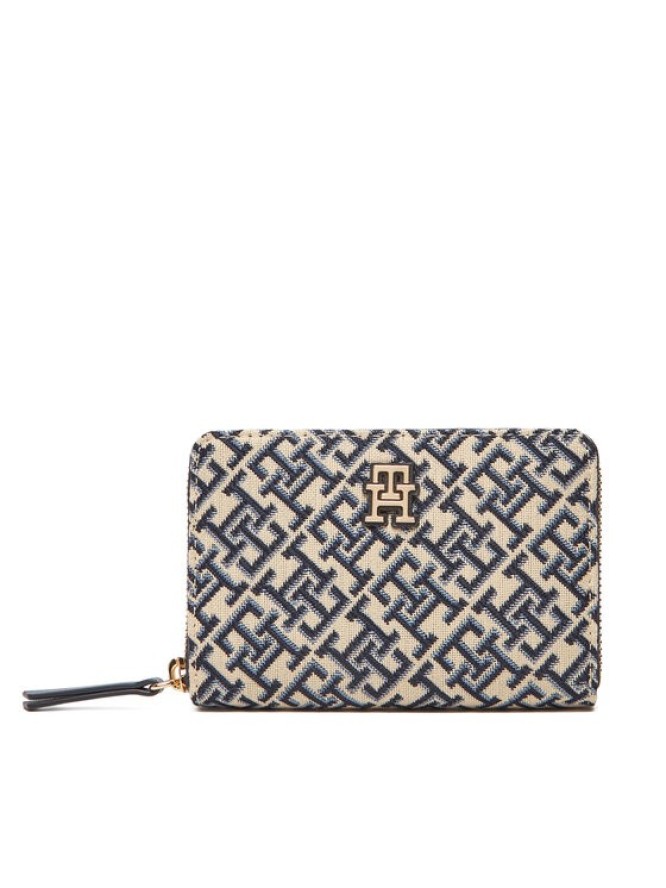Tommy Hilfiger Portfel Th Jacquard Med Za AW0AW17479 Granatowy