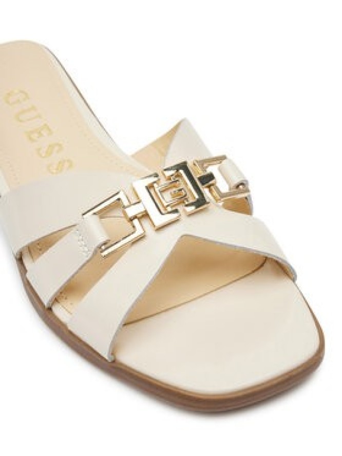 Guess Klapki FLJRLL LEA19 Beżowy