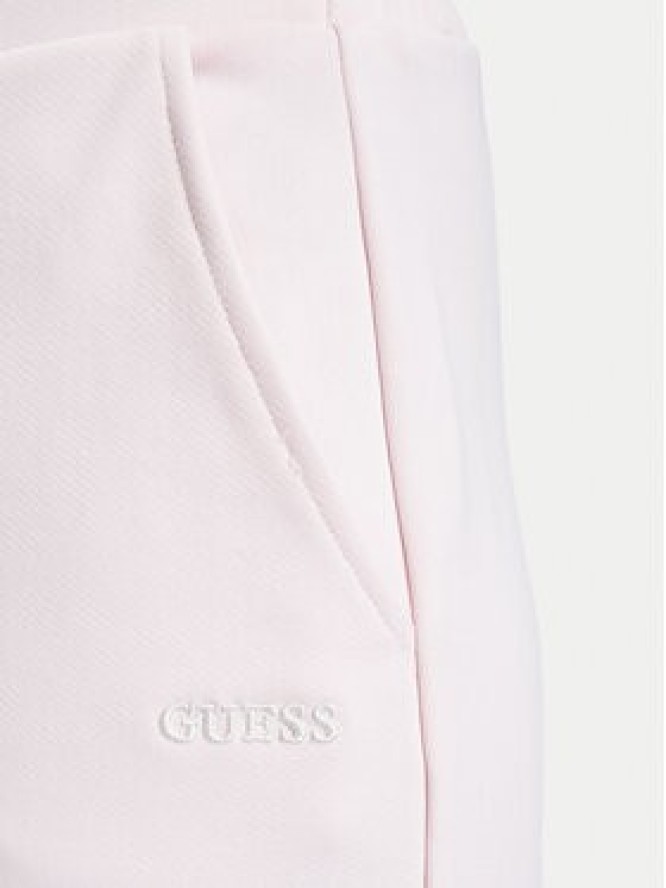 Guess Spodnie dresowe V6BB18 K6353 Różowy jasny Regular Fit