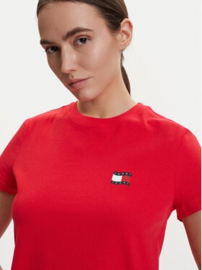 Tommy Jeans T-Shirt DW0DW22274 Czerwony Regular Fit