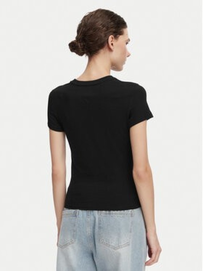 Tommy Jeans T-Shirt Ess Logo DW0DW23479 Czarny Slim Fit