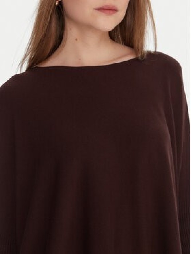 Kontatto Sweter 3M0802C Brązowy Relaxed Fit