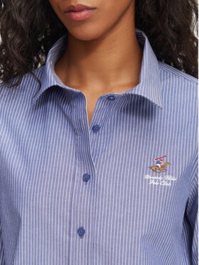 Beverly Hills Polo Club Koszula P-SS26W-SH0005 Niebieski Regular Fit