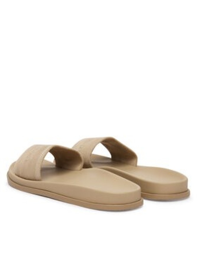 Calvin Klein Klapki City Sandal Mule Webbing HW0HW02887 Beżowy