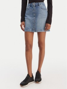 HUGO Spódnica jeansowa Gilvie 50553182 Niebieski Regular Fit