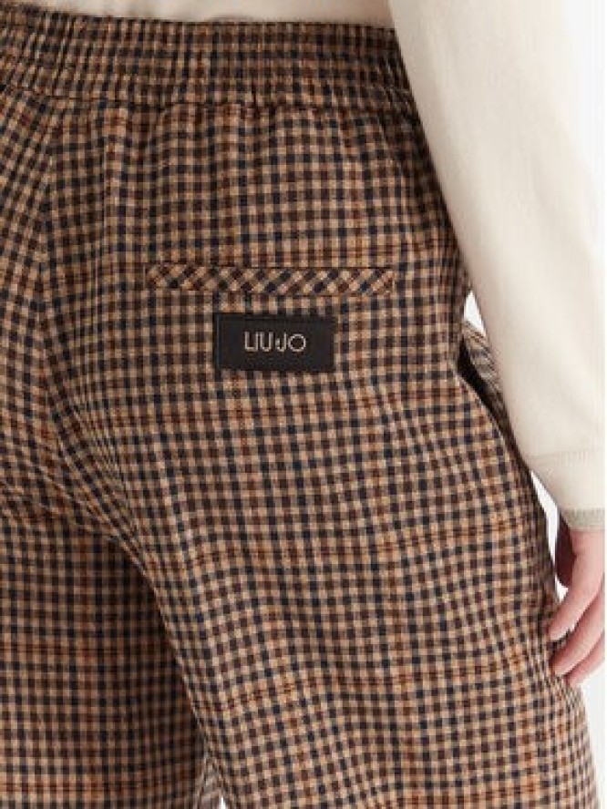 Liu Jo Spodnie materiałowe MF5349 T4335 Brązowy Regular Fit
