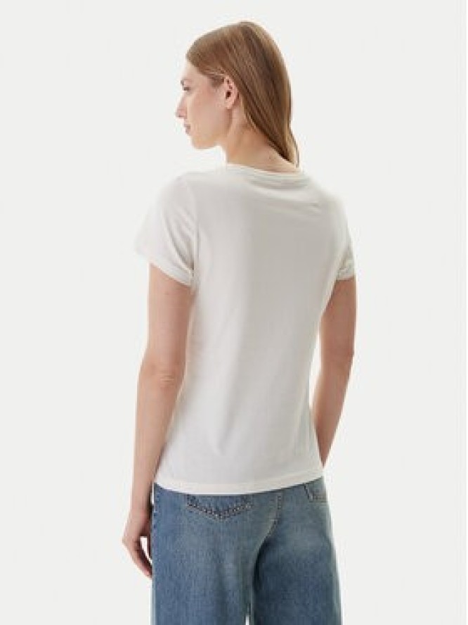 Mustang T-Shirt Loa 1016754 Écru Slim Fit