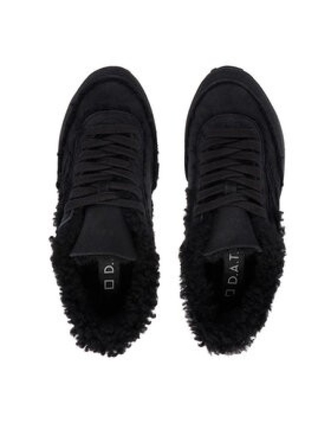 D.A.T.E. Sneakersy Athleta Shearling W431-AT-TD Czarny