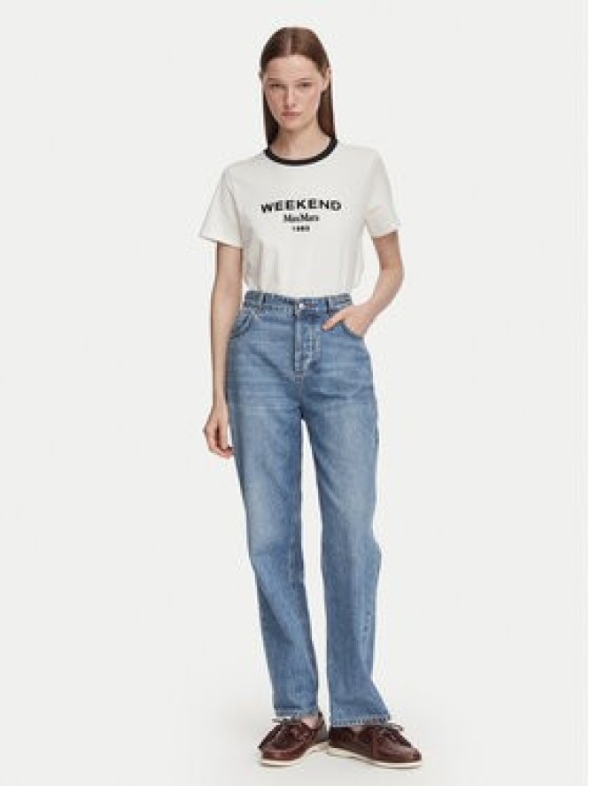 Weekend Max Mara T-Shirt Edison 2625976041 Biały Regular Fit