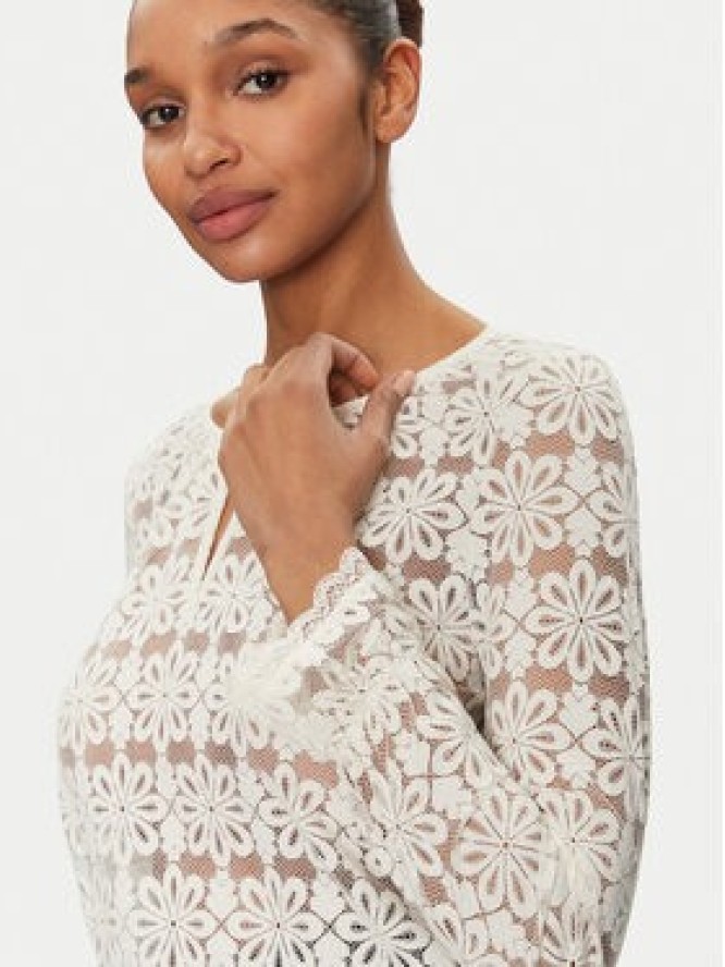 Morgan Bluzka 251-TFLEUR Écru Regular Fit