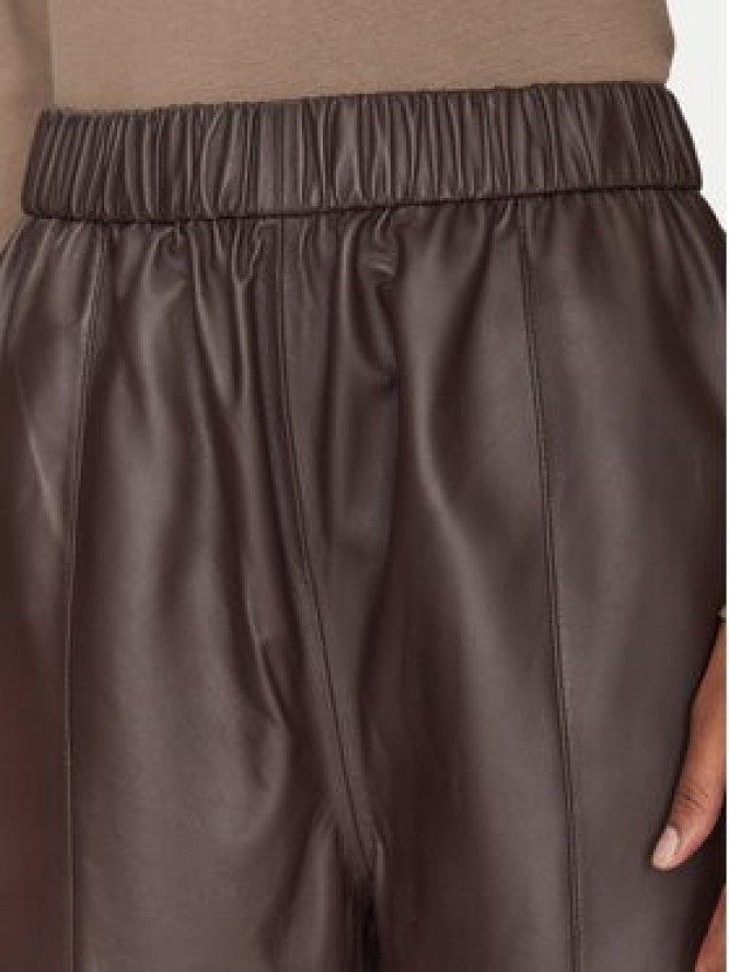 2NDDAY Spodnie skórzane 2251561672 3091 Brązowy Regular Fit