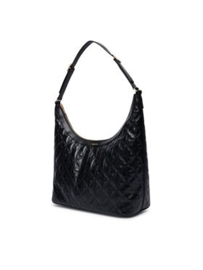 Calvin Klein Torebka Emblem Aop Debossed Medium Shbag LV04F3875G Czarny