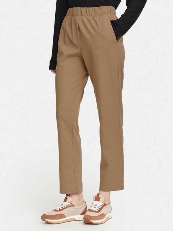 Weekend Max Mara Spodnie materiałowe Elfo 2625786011 Brązowy Regular Fit