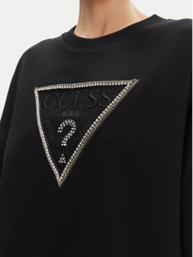 Guess Bluza W5YQ04 KC8I0 Czarny Regular Fit