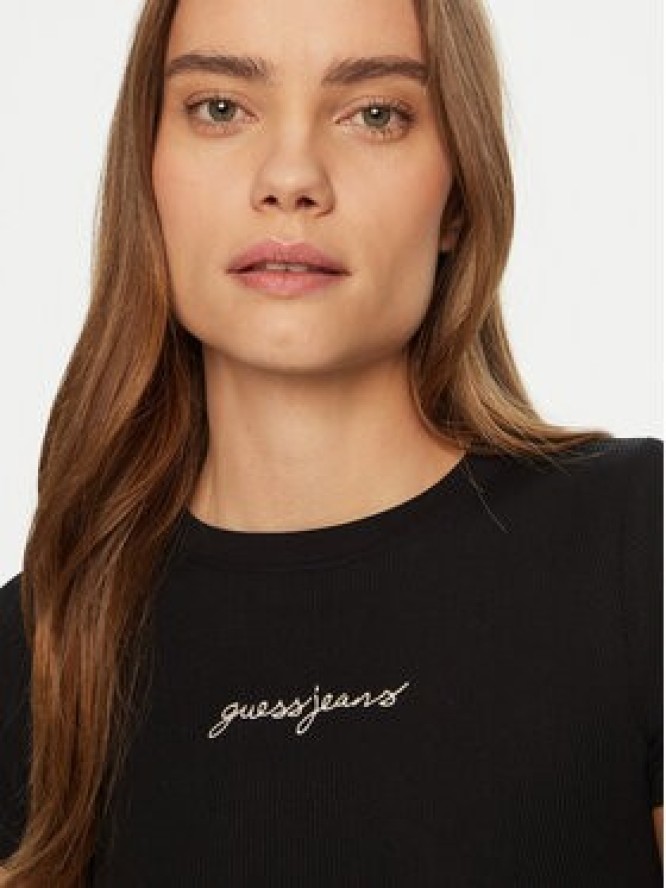 Guess Jeans T-Shirt W5RI57 KA0H1 Czarny Slim Fit