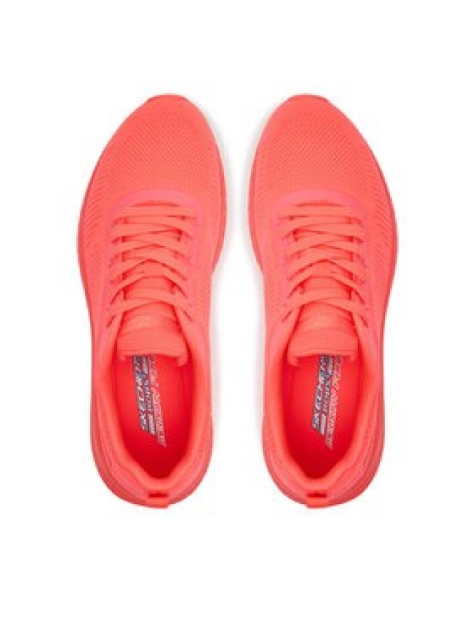 Skechers Sneakersy Bobs Squad Chaos-Cool Rythms 117216/NCOR Koralowy
