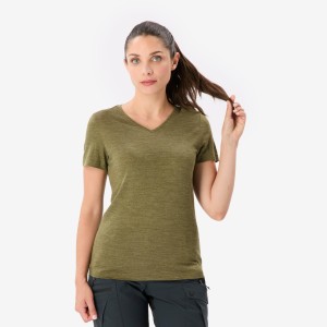 Koszulka damska trekkingowa z krótkim rękawem Simond Travel 500 Merino Fresh