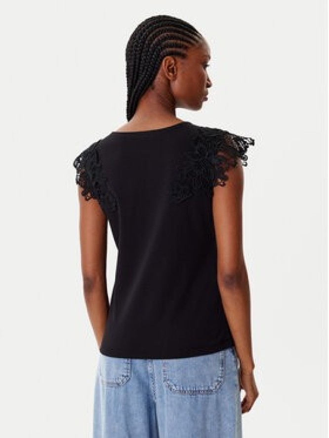 Morgan Bluzka 252-DFLOWER Czarny Regular Fit