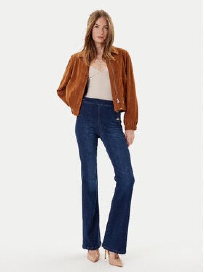 Rinascimento Jeansy CFC0124950003 Niebieski Flare Fit