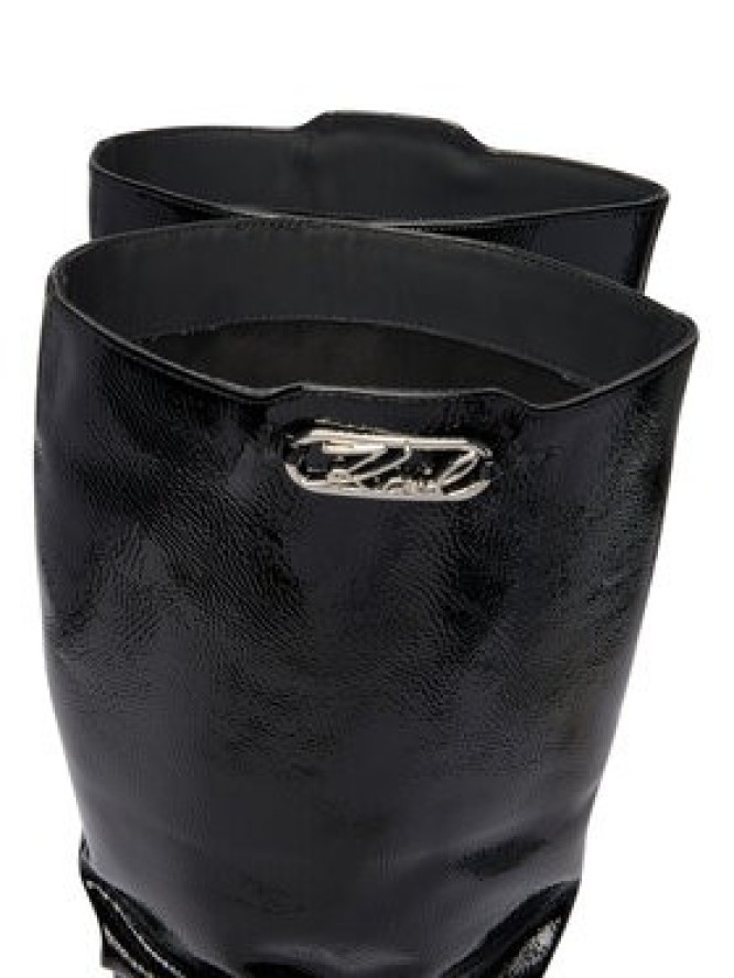 KARL LAGERFELD Kozaki Klarice KL32390 Czarny