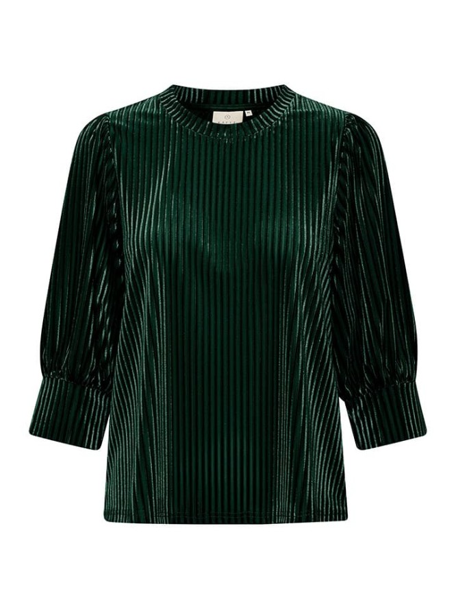 Kaffe Bluzka w kolorze ciemnozielonym rozmiar: S