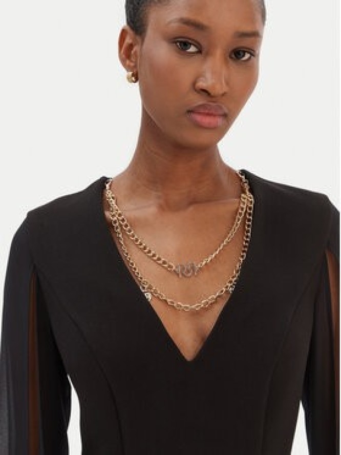 Rinascimento Sukienka koktajlowa CFC0126535003 Czarny Slim Fit