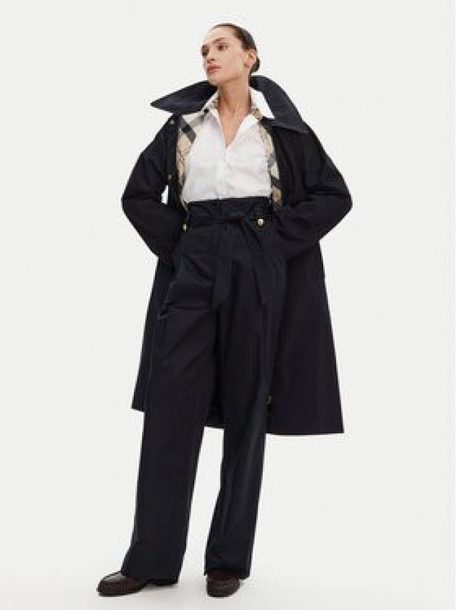 Barbour Spodnie materiałowe Elsie LTR0385NY99 Granatowy Wide Leg