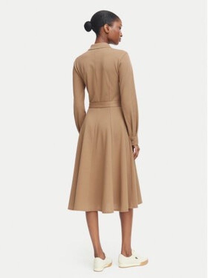 Lacoste Sukienka codzienna EF5299 Brązowy jasny Regular Fit