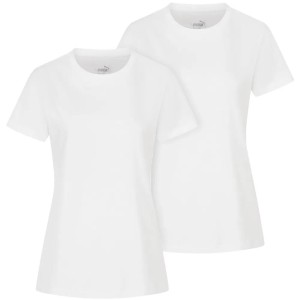 Dwupak damskich T-shirtów Puma Base White
