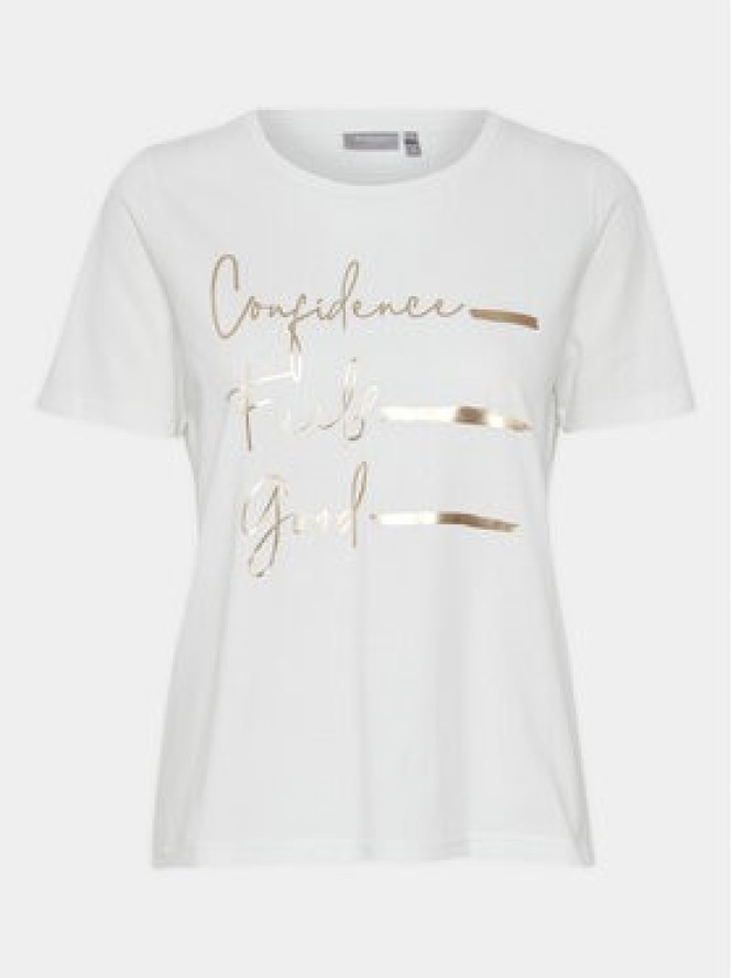 Fransa T-Shirt 20613424 Biały Regular Fit