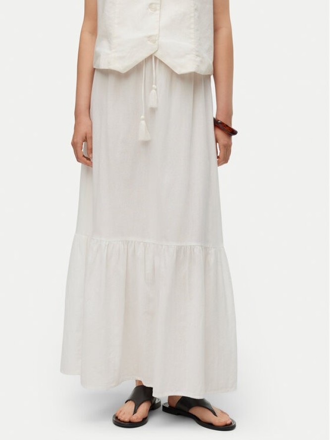 Vero Moda Spódnica maxi Pretty 10311167 Biały Regular Fit