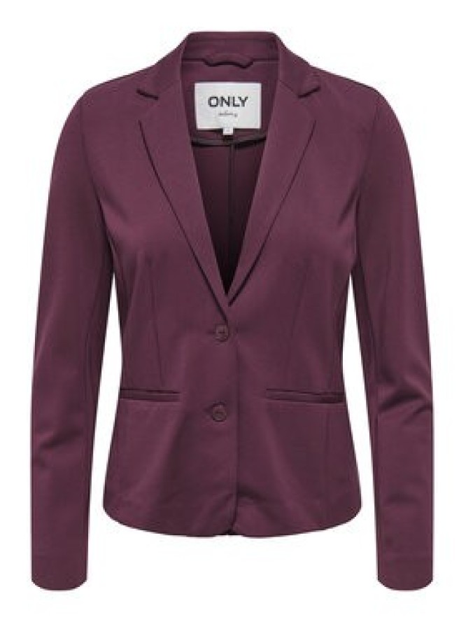 ONLY Marynarka Poptrash 15153144 Bordowy Regular Fit