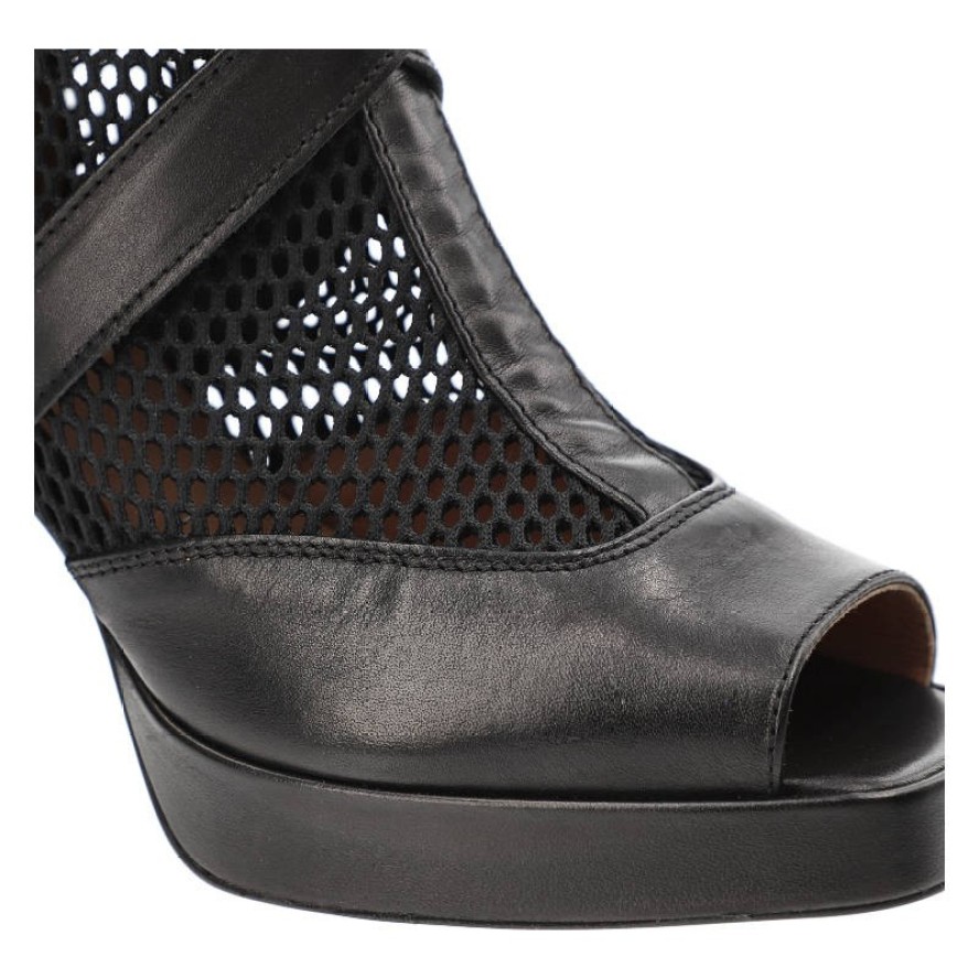 Czarne Botki Simen Stylowe Buty Damskie