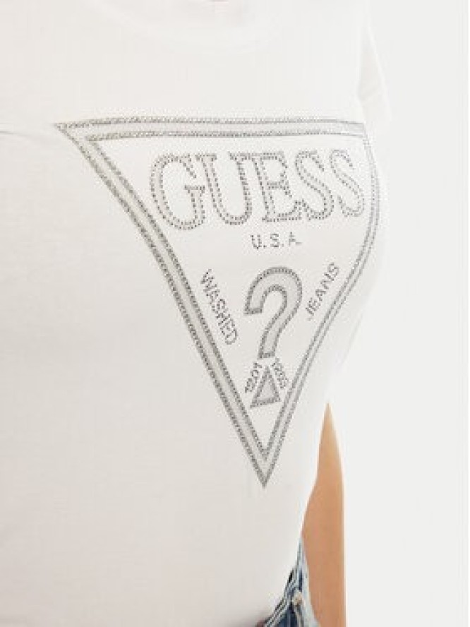 Guess T-Shirt W5RI11 J1314 Biały Regular Fit