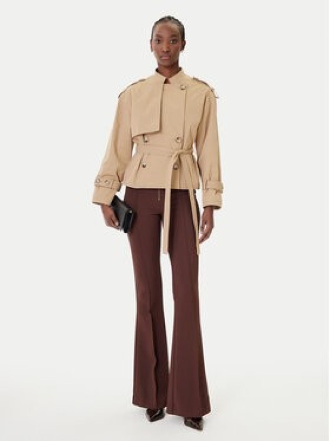 Rinascimento Płaszcz przejściowy CFC0124670003 Beżowy Regular Fit