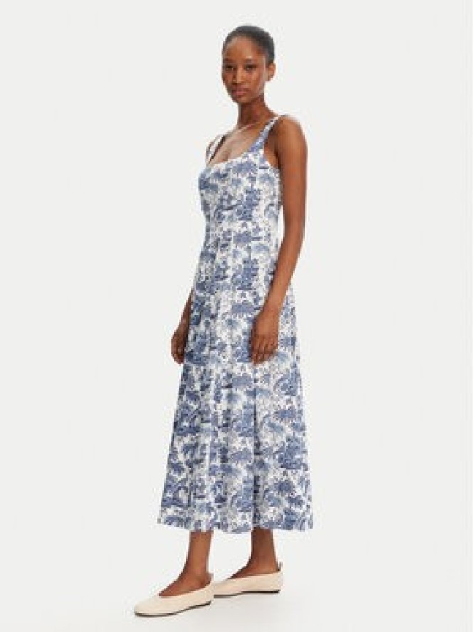 STAUD Sukienka letnia Wells 148-7291 Niebieski Regular Fit