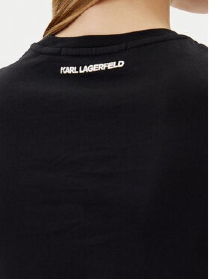 KARL LAGERFELD T-Shirt A2W17112 Czarny Regular Fit
