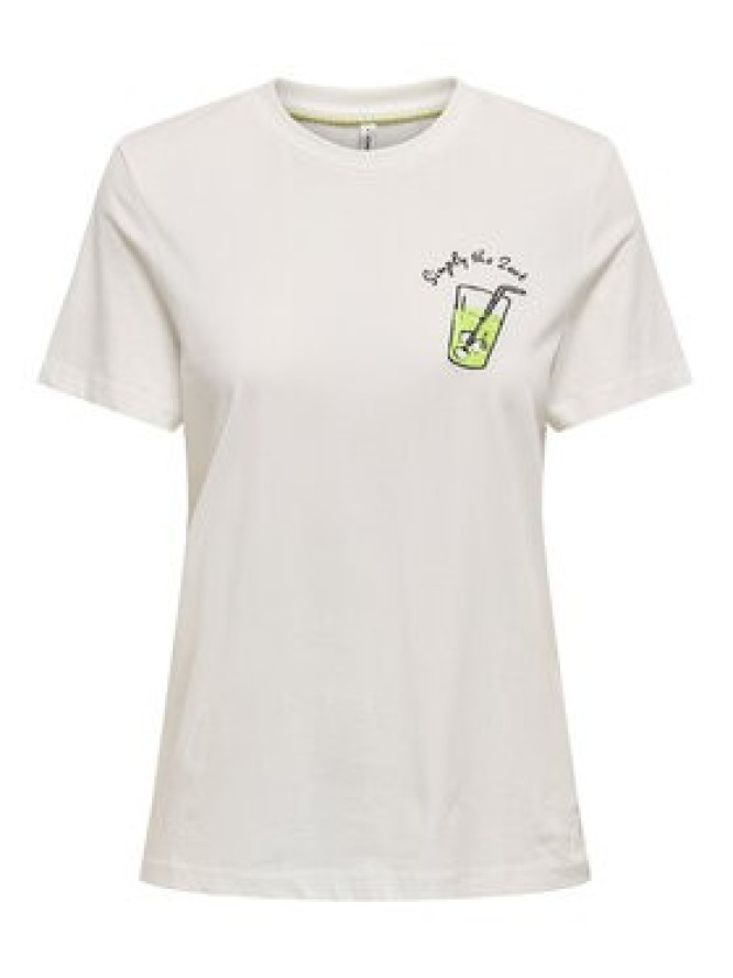 ONLY T-Shirt Kita 15349150 Biały Regular Fit