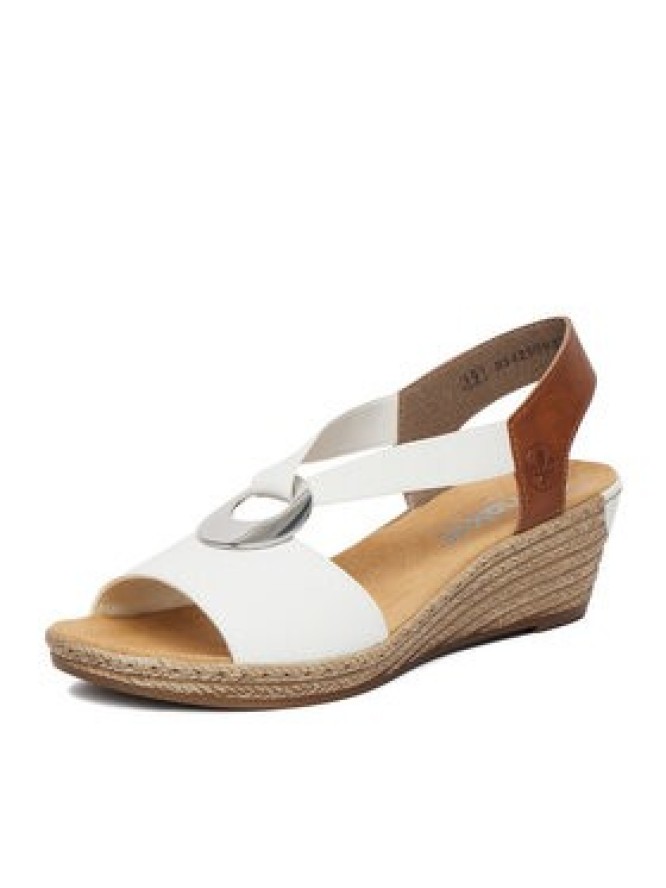 Rieker Sandały CEO-624H6-81 Biały