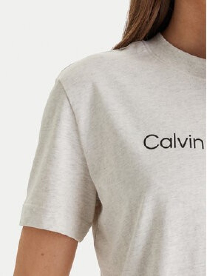 Calvin Klein Jeans T-Shirt LV047C912G Beżowy Regular Fit