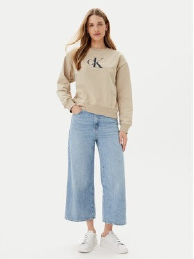 Calvin Klein Jeans Bluza LV047B234G Beżowy Relaxed Fit